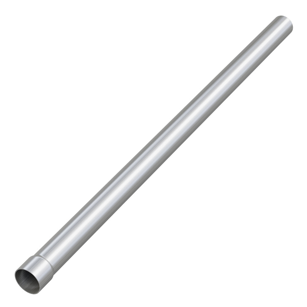 2.5" Inlet 2.5" Outlet 48" Long Straight Mandrel Exhaust Tube Pipe Weld On Silver SS