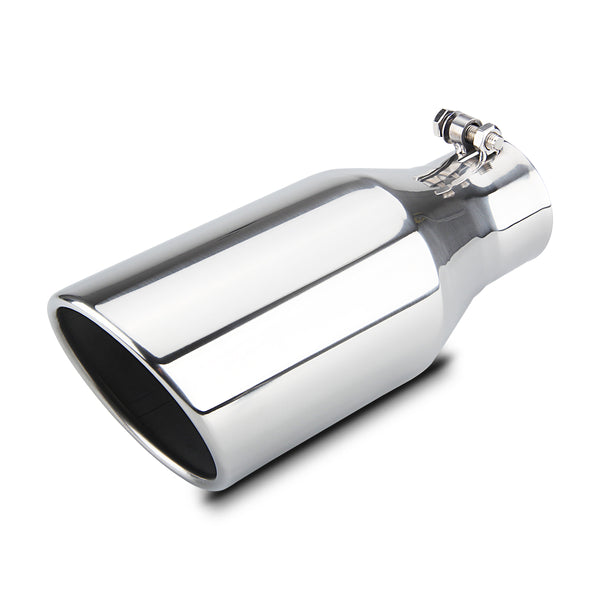 LCGP 5" Turn Down Exhaust Tip | 15" Length, Black Powder Coated Stainless Steel | Bolt-On Installation - View #7